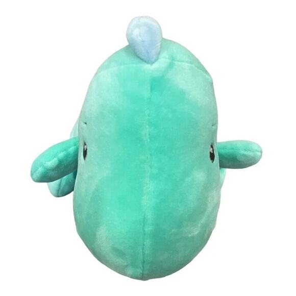 Baby Ganz Cuddle-Me Turquoise Dino T-Rex Plush w/Rattle Lovey Toy 9" EUC - Picture 6 of 10